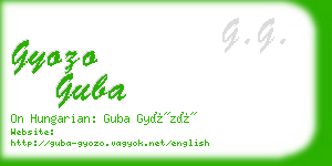 gyozo guba business card